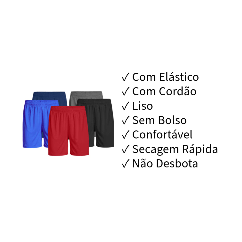 Shorts Masculinos Kit 3 Unidades