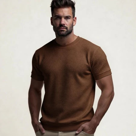 Camiseta Texturizada Básica Casual Premium
