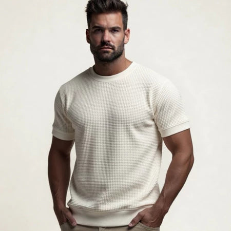Camiseta Texturizada Básica Casual Premium