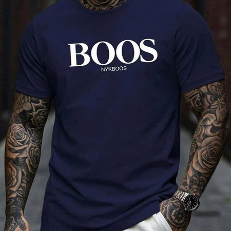Camiseta Masculina Importada Bo..os Camisa 100% Algodão