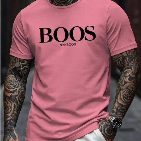 Camiseta Masculina Importada Bo..os Camisa 100% Algodão