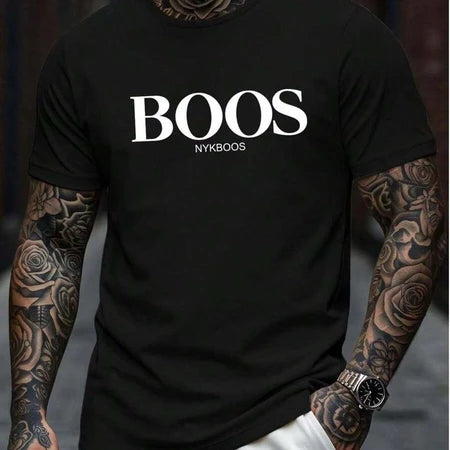 Camiseta Masculina Importada Bo..os Camisa 100% Algodão
