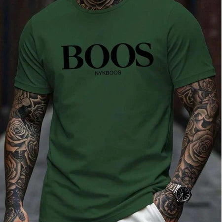 Camiseta Masculina Importada Bo..os Camisa 100% Algodão