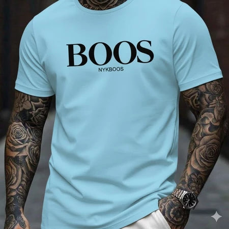Camiseta Masculina Importada Bo..os Camisa 100% Algodão